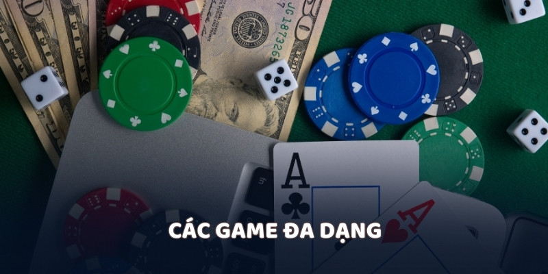 Các game đa dạng 